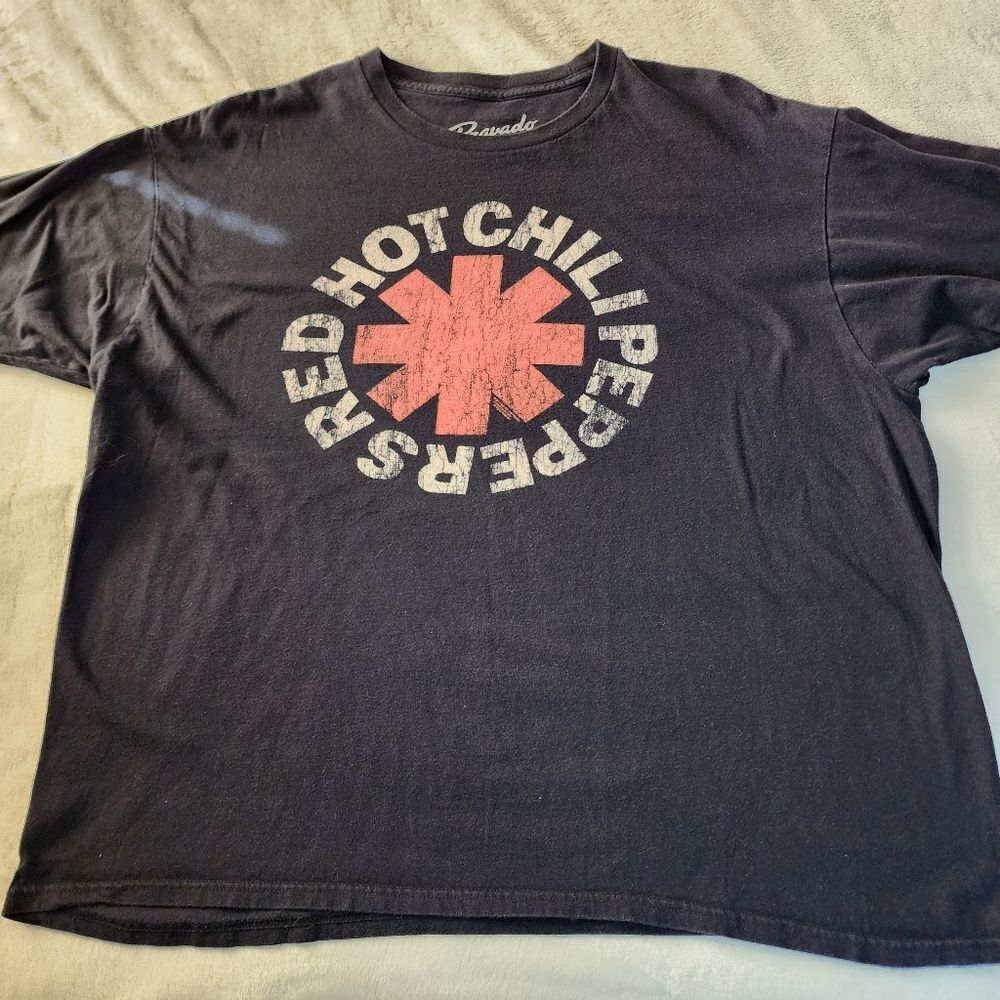 Bravado Red Hot Chili Peppers Black Tshirt With Graphics Size 2X